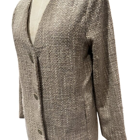 Prologue Long Tweed Coat – Beige – Size XS – NWT - Picture 3 of 5